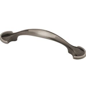 Liberty P39955C-BNP-C 3" Half Round Foot Cabinet Handle Pull Brushed Nickel NEW